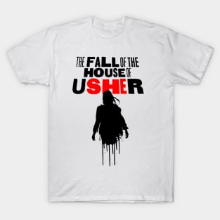 The Fall of the House of Usher Carla Gugino skull mask T-Shirt